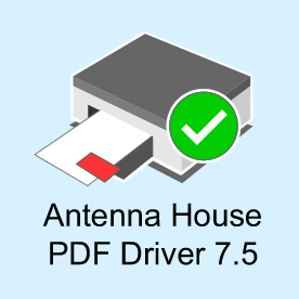 Antenna House PDF Driver 7.5 プリンタードライバー